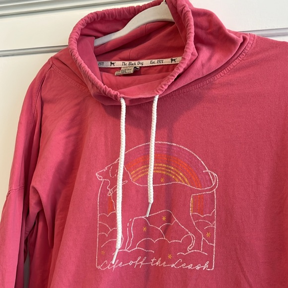 Black Dog Off the Leash Cowl Neck Shirt - Picture 2 of 5